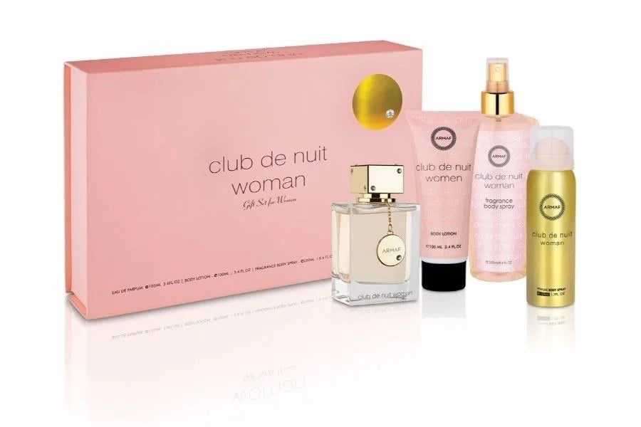 SET CLUB DE NUIT FOR WOMAN BODY LOTION 100ML/BODY SPRAY 50ML/EAU DE TOILETTE 105ML/FRAGANCE BODY MIST 250ML